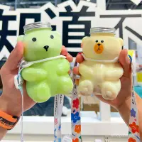 在飛比找蝦皮購物優惠-🔥台灣熱賣 新款500ML冷泡茶瓶 塑料透明pet一次性飲料
