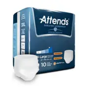 Attends Absorbent Underwear 3X-Large Pack Of 10
