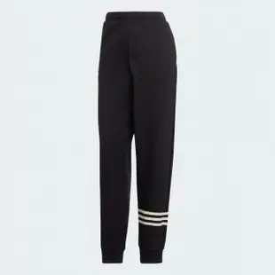 【adidas 愛迪達】長褲 女款 運動褲 三葉草 JOGGERS 黑 IB7321