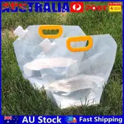5/10L Foldable Drinking Water Bucket with Handle for Camping Hiking AU