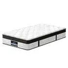 Giselle Bedding 31cm Mattress Euro Top Bed Pocket Spring Medium Firm King Single