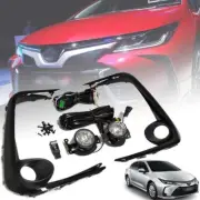 Bumper Fog Lamp Spot Light Black Set Kit For Toyota Corolla E210 2019-2020 Sedan (for: Toyota)