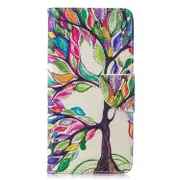 Colored Drawing Pattern Horizontal Flip Leather Case for Samsung Galaxy S10,with Holder & Card Slots & Wallet(Tree of Life)