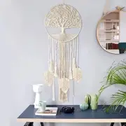 Tree of Life Dream Catcher Macrame Wall Hanging Boho Wall Decor for Bedroom