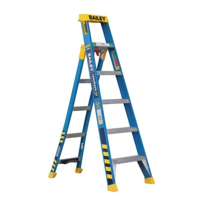 Bailey Leansafe X3 Fibreglass 3 in 1 Ladder 6ft 150kg 1.8m-2.9m FS14147