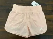 New Nike Jordan Girls Jumpman Flying Shorts Pick L Large Pink Pockets Liner NWT