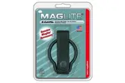 ASXD036 Plain Leather Belt Holder for D-Cell Flashlight, Black