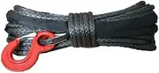 8mm X 12m Synthetic Winch Rope with Hook