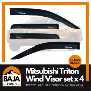 Mitsubishi Triton Window Visors MV 2023+ Weathershields