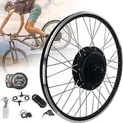 Electric Bike Conversion kit 48V 1000W/1500W E-Bike Cassette Rear Wheel Conversion Kit,16"/20"/24"/26"/27.5"/28"/29"/700C Powerful Rear Hub Motor Kit,Easy to Install(1000W,700C)