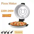 Electric Pizza Maker Cooker 2000W Household Non-Stick Pizza Oven Flat Grill Cook
