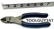 SNAP ON TOOLS USA POWER BLUE Soft Grip 6" Diagonal Cutter Pliers 86ACF MB NEW +