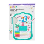Erasable Whiteboard and Marker Set