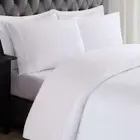 Anytime Bed Sheet Set White Brushed Polyester Twin XL with Pillow Cases 3-Piece