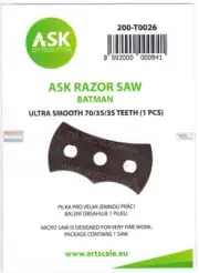 ASKT0026 ASK/Art Scale - Razor Saw Batman Shape Ultra Smooth 70/35/35 Teeth