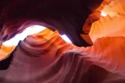 Antelope Canyon Rock Formations Landscape Photo Art Print Poster 24x36 inch