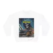 Vintage Style Racing Sweatshirt Black Magic Grim Reaper Lightning Skull Skeleton