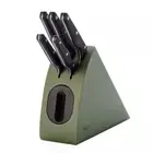 Wiltshire Staysharp Triple Rivet Radius 6pc Knife Block Set Sage Green 41596