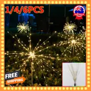Fireworks LED Fairy String Lights Starburst Solar Xmas Garden Night Lamp Hot IW