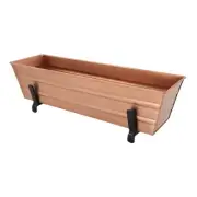 ACHLA Small Flower Box with Brackets for 2 x 6 Railings, Plated - C08C-K6