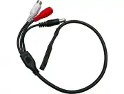 MICRO MINI MICROPHONE CCTV SECURITY RCA OUTPUT CABLE CORD