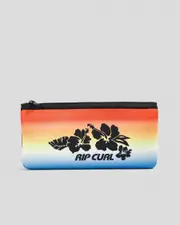 [Rip Curl] Rip Curl Small Pencil Case in Black/Rainbow One Size Black/Rainbow