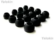 16 pcs (B-4sz) Black Comfort Eartips Adapters Earbuds for Treblab Earphones