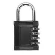 Locker Locks with Code Outdoor 4 Digit Waterproof Padlock Sport Locker Black