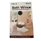 Gabba Goods Bath Wine Holder & Speaker Bluetooth White