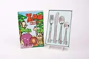 D-Line Stainless Steel Children's Cutlery Set - Zoo (1 Set, 12 Pieces)