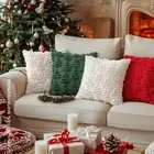Christmas Tree Pillowcase Plush Pillow Cases New Cushion Case for Xmas Party