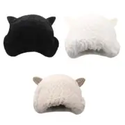 Warm Plush Pullover Hat Girl Ear Flap Hat Lovely Sheep Ear Beanies Windproof Cap