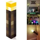Kids Minecraft-Game Torch Wall Lamp Desk Night-Light Bedroom Led Decoration Gift