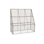 A.FRESCO Metal Wire Wall Cloche Garden Plant Cover/Protector 113.5x114cm Brown
