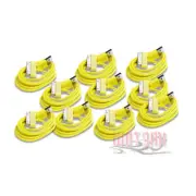 10 USB SYNC DATA POWER CHARGER CABLE APPLE IPAD IPHONE 4S 4 3G IPOD TOUCH YELLOW