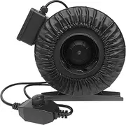 SunStream 4 Inch 203 CFM Duct Inline Fan with Speed Controller Vent Blower for HVAC Exhaust and Intake, Grounded Power Cord
