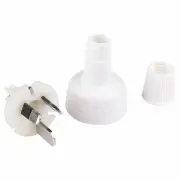 4 X hpm 15a white plug top white