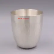 Solid 999 Fine Silver Wine Cup Chinese Drinking Cup 47mm H Hammer Finish