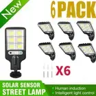 6X 9000W Solar Security Lights Outdoor LED PIR Motion Sensor Flood Garden Light