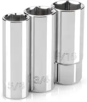 1/2 Inch Drive Spark Plug Socket Set, 3-Piece (5/8, 3/4, 13/16 In.) | SHD92035