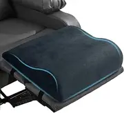 HOMBYS Extra Large Recliner Leg Pillow, Memory Foam Foot Rest Cushion Wave Shape Recliner Footrest Extender, Multi Purpose Back & Lumbar Support Pillow for Recliner, Bed, Sofa Couch,Grey