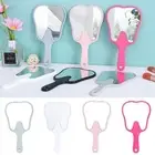 PVC Handheld Mirror High Definition Dental Mirrors Makeup Mirror Gift