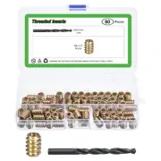 80Pcs Threaded Inserts, M6-1x15 Headless Hex Socket Drive Nut Inserts