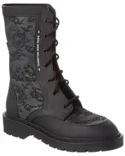 Dior Lace-up Leather Boot