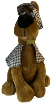 Scooby Doo Plush Sherlock Holmes 19" Hat Cape Vintage 1997 Cartoon Network Dog