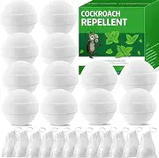 12 Pack Roach Repellent Peppermint Oil to Keep Cockroach Away from House, Powerful Cockroach Repellent, Roach Spider Ant Mouse Repellent for Home Kitchen Office Hotel Garage Car