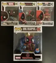 Funko Pop Deadpool Lot Sherlock Bob Ross Lucha King GameStop Exclusive