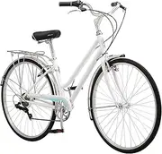 [Schwinn] Wayfarer Adult Hybrid Bike, Mens and Womens, Step-Over or Step-Through Frame Options, 7-Speed Drivetrain, Rear Rack, 700C Wheels