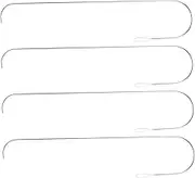 Hohopeti DIY Beading Needles Set 4pcs Big Eye Looper Knitting Needles for Bead Crafts Jewelry Making Necklace Bracelet Easy to Thread