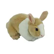 Bocchetta Plush Bunny Mopsy Tortoiseshell Dutch Rabbit Light Fawn and White